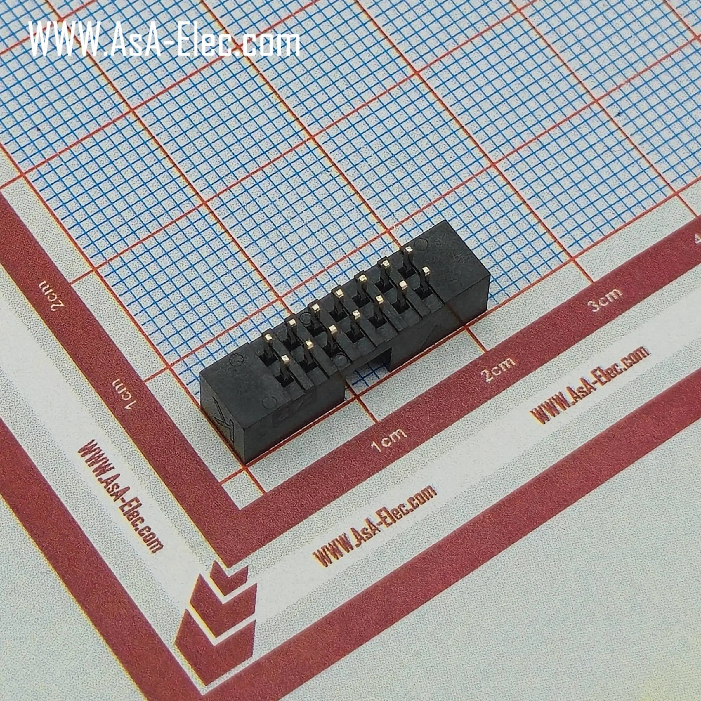 کانکتور باکس هدر 2.00 میلیمتر 14 پین نر صاف BOX